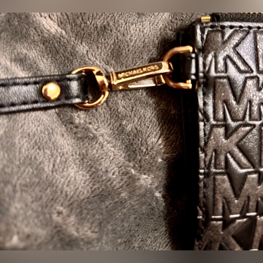 🖤 Michael Kors Jet Set Black Glitter ID Card Holder - Picture 7 of 8